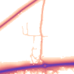 Daytime road noise heatmap for PO18 0EF