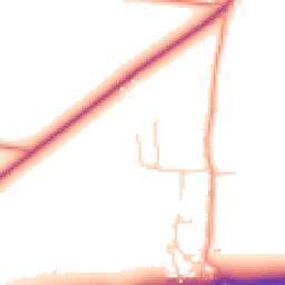 Daytime road noise heatmap for PO18 0EN