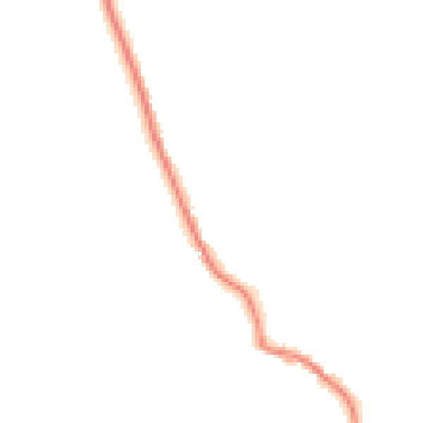 Night-time road noise heatmap for PO18 0FD