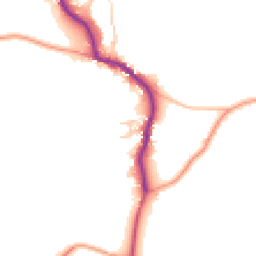 Daytime road noise heatmap for PO18 0FJ