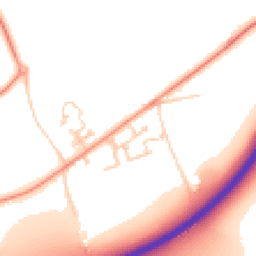 Daytime road noise heatmap for PO18 0FQ