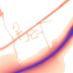 Daytime road noise heatmap for PO18 0FS