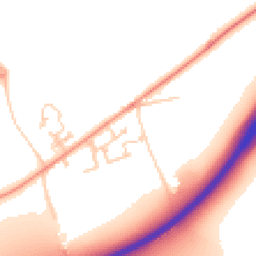 Daytime road noise heatmap for PO18 0FT