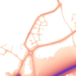 Daytime road noise heatmap for PO18 0FU
