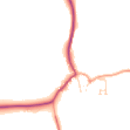 Daytime road noise heatmap for PO18 0FX