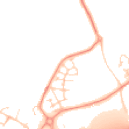 Daytime road noise heatmap for PO18 0FZ