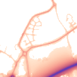 Daytime road noise heatmap for PO18 0GA