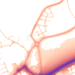 Daytime road noise heatmap for PO18 0GF
