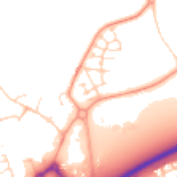 Daytime road noise heatmap for PO18 0GH