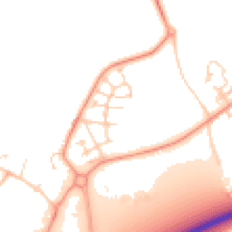 Daytime road noise heatmap for PO18 0GN