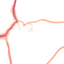 Daytime road noise heatmap for PO18 0GW