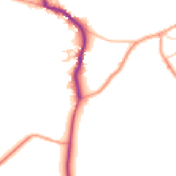 Daytime road noise heatmap for PO18 0GZ