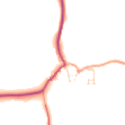 Daytime road noise heatmap for PO18 0HB