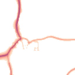 Daytime road noise heatmap for PO18 0HP