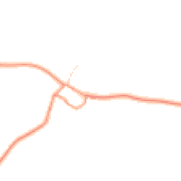Daytime road noise heatmap for PO18 0HX
