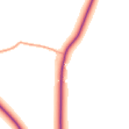 Daytime road noise heatmap for PO18 0JS