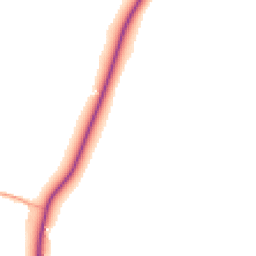 Daytime road noise heatmap for PO18 0JT