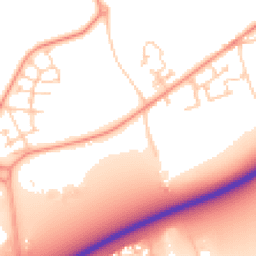 Daytime road noise heatmap for PO18 0NT