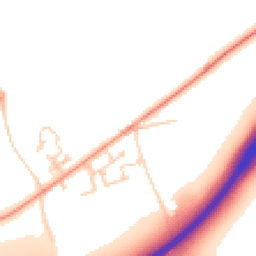 Daytime road noise heatmap for PO18 0PB