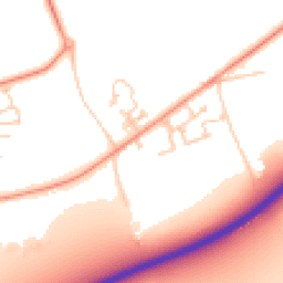 Daytime road noise heatmap for PO18 0RN