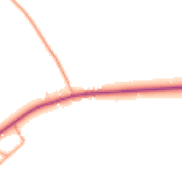 Daytime road noise heatmap for PO18 0RX
