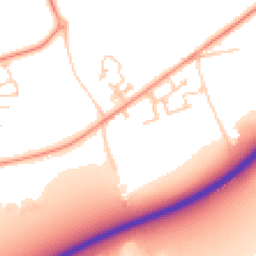 Daytime road noise heatmap for PO18 0RZ