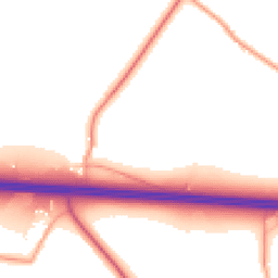 Daytime road noise heatmap for PO18 0SD