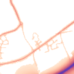 Daytime road noise heatmap for PO18 0SF