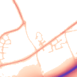 Daytime road noise heatmap for PO18 0SN