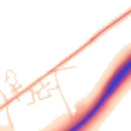 Daytime road noise heatmap for PO18 0TH