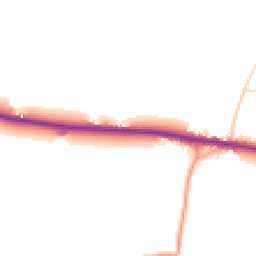 Daytime road noise heatmap for PO18 8AX