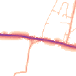 Daytime road noise heatmap for PO18 8BD
