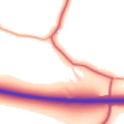 Daytime road noise heatmap for PO18 8DL