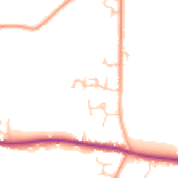 Daytime road noise heatmap for PO18 8EE