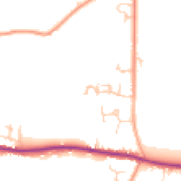 Daytime road noise heatmap for PO18 8FE