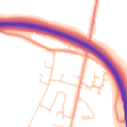 Daytime road noise heatmap for PO18 8FH