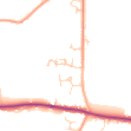 Daytime road noise heatmap for PO18 8FS