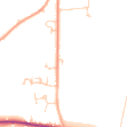 Daytime road noise heatmap for PO18 8FT