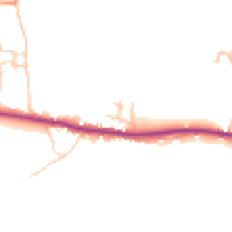 Daytime road noise heatmap for PO18 8FX