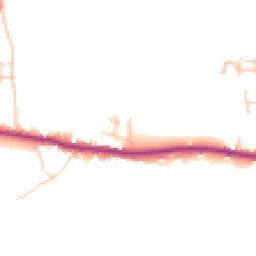 Daytime road noise heatmap for PO18 8FZ