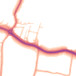 Daytime road noise heatmap for PO18 8LA