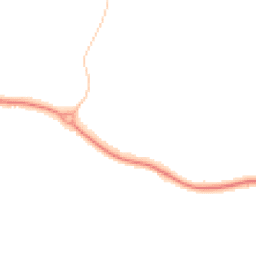 Night-time road noise heatmap for PO18 8LD