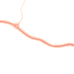 Night-time road noise heatmap for PO18 8LE