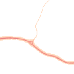 Night-time road noise heatmap for PO18 8NG