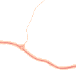 Night-time road noise heatmap for PO18 8NJ