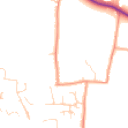 Daytime road noise heatmap for PO18 8NT