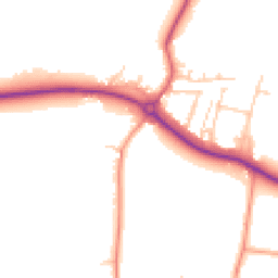 Daytime road noise heatmap for PO18 8PA