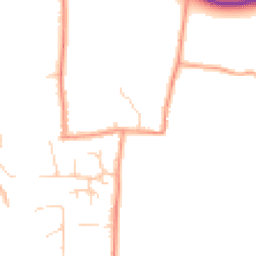 Daytime road noise heatmap for PO18 8QE