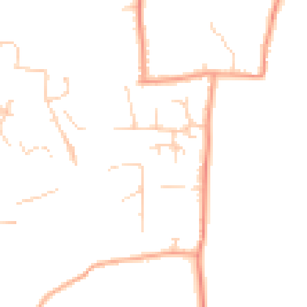 Daytime road noise heatmap for PO18 8QT