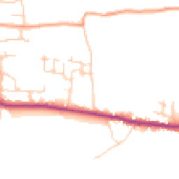 Daytime road noise heatmap for PO18 8RJ